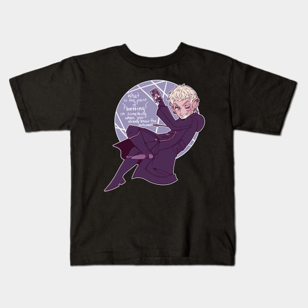 Kh3 Countdown 13 Days Of Darkness Luxord Kids T-Shirt by TaivalkonAriel